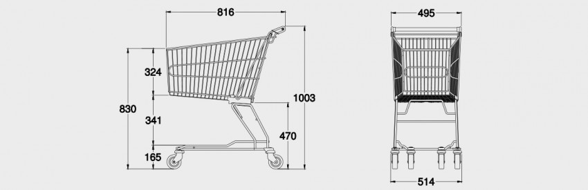 Imagen carro supermercado STD100