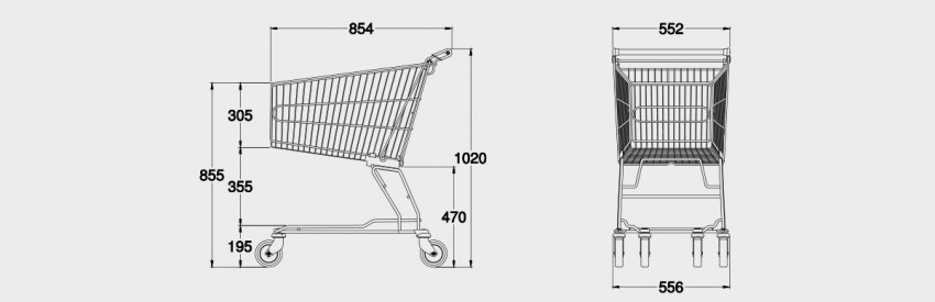 Imagen carro supermercado STD120