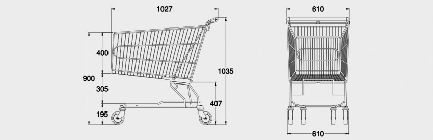 Diseño de carro para supermercados