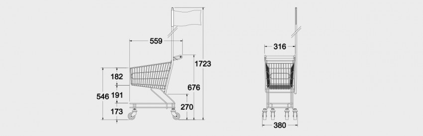 Imagen carro supermercado STD25