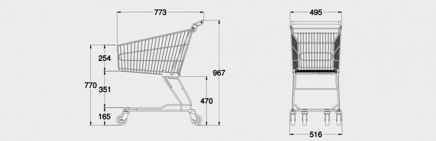 Imagen carro supermercado STD80